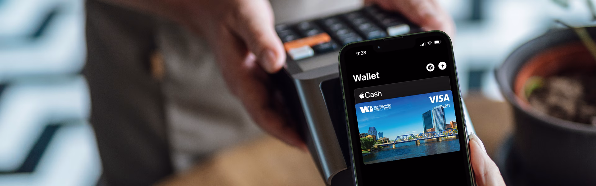 Digital Wallet being used at store.