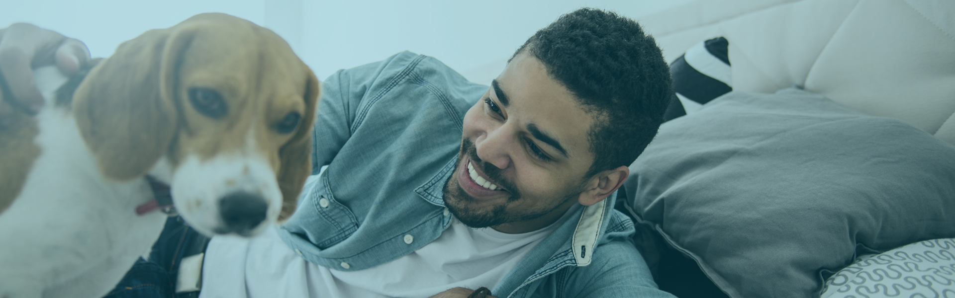 Man with dog | Real Estate Loans Hero